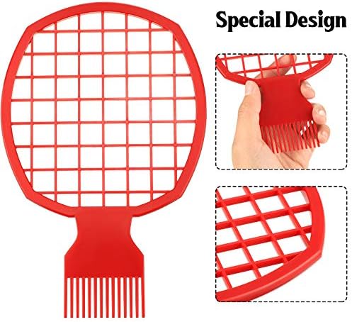 2 Pieces Twist and Curl Brush Tool for Natural Coils, Afro Hair, and Twist Hair (Red) - Image 3