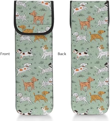 Dachshund Flat Iron Case Heat Resistant Travel Bag Water-resistant Neoprene Curling Iron Holder Flat Iron Curling Wand Travel Cover Case Bag Pouch for Outdoor Travel - Image 3