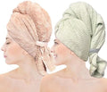 Chloven 2 Pcs Extra Large Microfiber Hair Towel Hair Drying Towel for Women by ChlovenUS