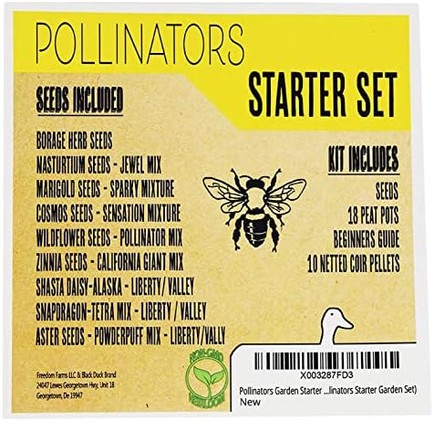 Pollinators Garden Starter Kit - Includes: Seeds, Peat Pots, Netted Coir Pellets, and a Beginners Guide - Easy Starter Kit for Gardeners - Heirloom, Non-GMO (Pollinators Starter Garden Set) - Image 2