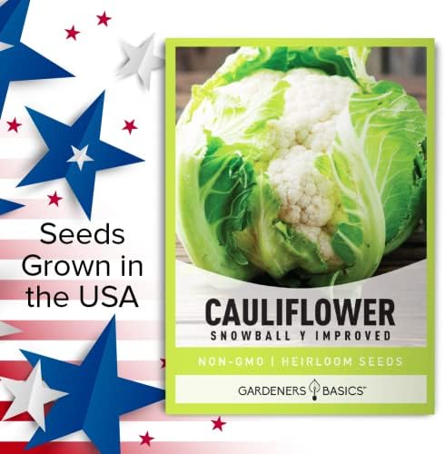 Gardeners Basics Cauliflower Seeds for Planting - (Snowball Y Improved) is A Great Heirloom, Non-GMO Vegetable Variety, 1 Gram Seeds Great for Outdoor Spring, Winter and Fall Gardening - Image 6