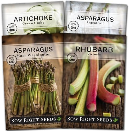 Sow Right Seeds - Perennial Vegetable Seed Collection for Planting Garden by SowRightSeeds