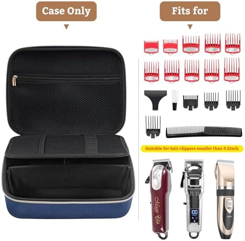 ProCase Hard Travel Case for Hair Clippers -Navy - Image 2
