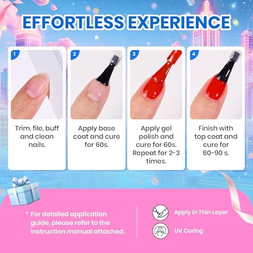 Beetles Gel Nail Polish Set, 23 PCS 20 Colors Pastel Macaron Gel Polish Kit - Image 6