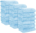 MOONQUEEN 18 Pack Premium Hand Towels - Quick Drying - Microfiber Coral Velvet Highly Absorbent Towels - Multipurpose Use as Hotel, Bathroom, Shower, Spa, Hand Towel 16 x 28 inches (Aquamarine) by MOONQUEEN