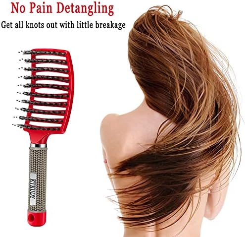 Pain-Free Detangling Brush for Women & Kids, Wet & Dry Hair, All Hair Types - Image 4
