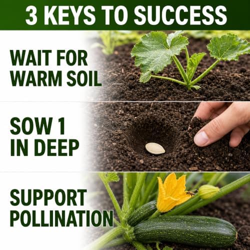 50 Black Beauty Zucchini Seeds for Planting – Heirloom, Non-GMO, USA Grown – Summer Squash (Cucurbita Pepo) – by RDR Seeds - Image 5