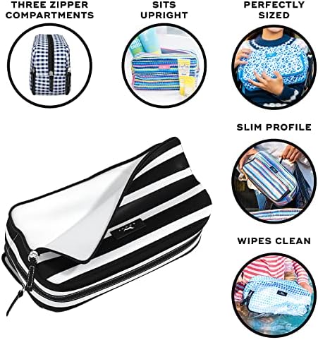 SCOUT 3-Way Toiletry Bag for Women - Travel Makeup Organizer, Black - Image 2