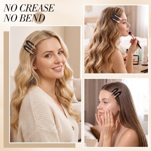 obeoby 14 Pcs No Crease Hair Clips For Women Girls Makeup Styling, 2.36 In - Image 4