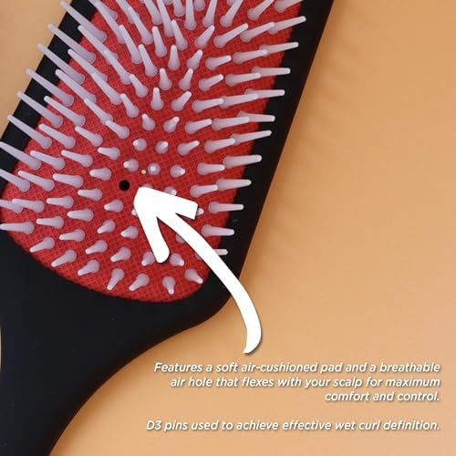 Denman Power Paddle Hair Brush for Quick and Convenient Detangling, Blow Drying and Styling - Combination of D3 Styling Pens & Paddle Brush - For Men and Women P038 - Image 7