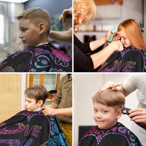Professional Hair Cutting Cape(2 Pack), Salon Barber Cape with Adjustable Snap Closure - Image 7