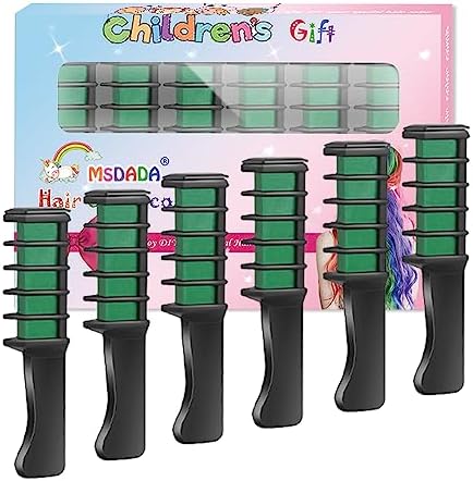 Hair Chalk Comb – Temporary Dye for Kids, Washable & Fun for Parties by ColoryourlifewithMSDADA