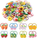 BlueZOO 60Pcs Baby Hair Ties Soft Cute Small Hair Bands for Kid Little Girl by BlueZOO