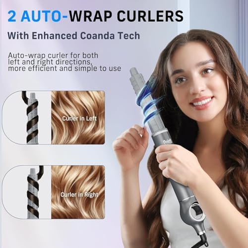 Quico 5 in 1 Blow Dryer Brush Set, Hot Hair Styler with Rotating Curling - Image 3