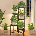 iDavosic.ly Plant Stand Indoor with Grow Lights, 5 Tier Metal Shelf, Black by iDavosicly