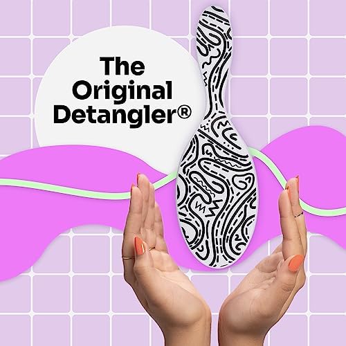 Wet Brush Original Detangling Hair Brush, Hipster Doodle - Ultra-Soft IntelliFlex Bristles - Detangler Brush Glide Through Tangles With Ease For All Hair Types - For Women, Men, Wet & Dry Hair - Image 2