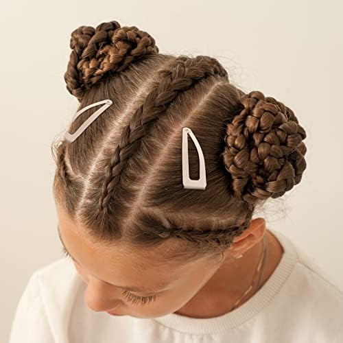 Chinco Beige 24 Pcs Double Grip Hair Metal Snap Clips,2 Inch - Image 6