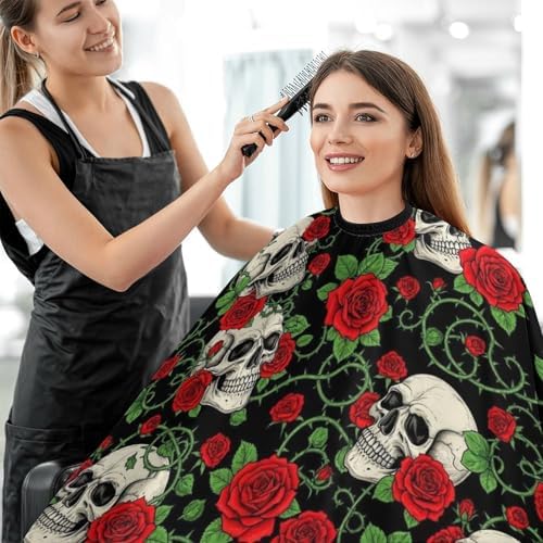 Women Barber Hairdressing Cape Adjustable Salon Cape Apron for Makeup Artist Beautician - Image 5