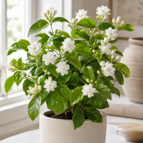 Maid of Orleans Jasmine Plant Live | 4-8 Inch Tall | Fragrant White-Blooming Jasmine | Easy to Grow Live Jasmine Plant for Indoor Home Décor - Image 4