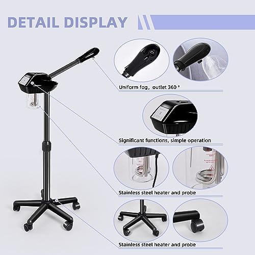 Retain Time Adjustable Height Facial Steame for Home & Beauty Salon - Image 7