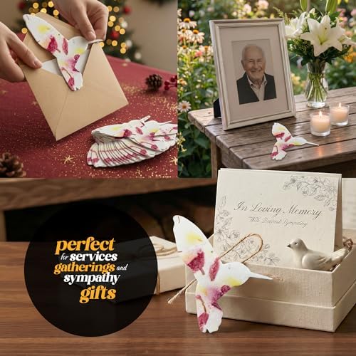 24 Pink Hummingbird Plantable Memorial Gift Tags - Image 6