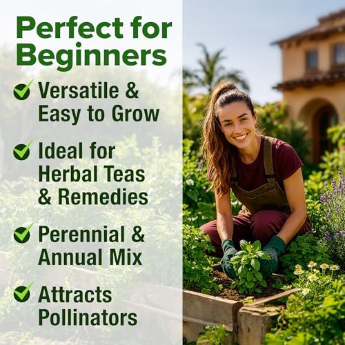 HOME GROWN 32 Medicinal Herb & Tea Variety Seeds Garden Kit - Image 6