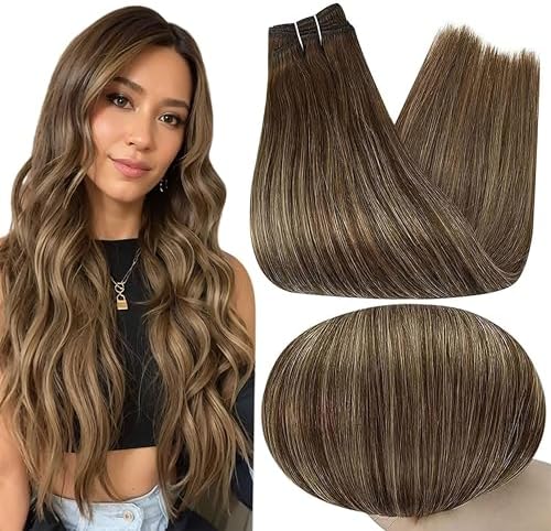 Full Shine Sew In Weft Hair Extensions Remy Human Hair 24 Inch 105g by FullShine