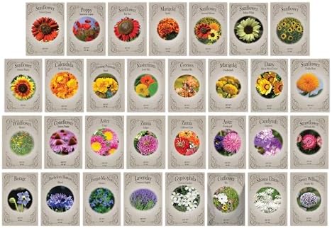 Set of 124 Premium Variety Flower Seed Packets - Heirloom Non-GMO and Proudly Sourced in the USA (124) - Image 2