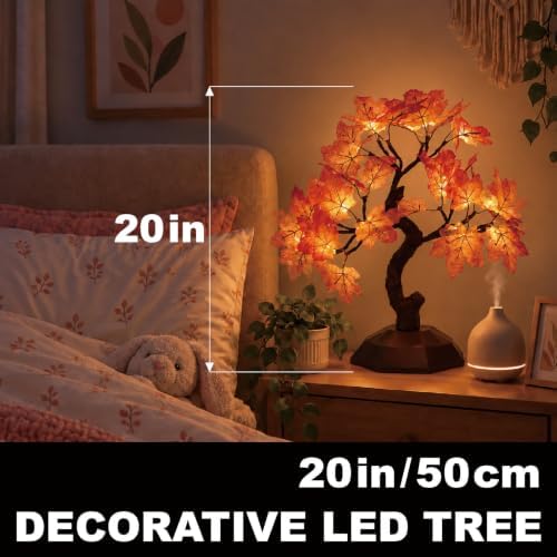 Tabletop Bonsai Light Tree with Decorative Branch - Image 3