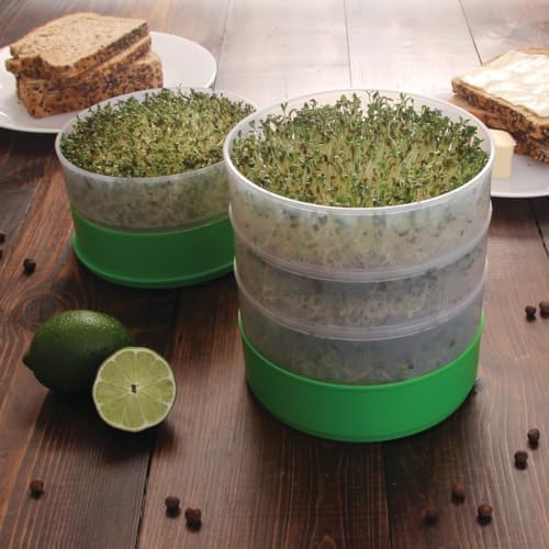 KITCHEN CROP Deluxe Seed Sprouter with 4 Growing Trays and 1 Seed Packets, (Alfalfa Seeds) Easily Grow Sprouts Indoors for a Healthy Lifestyle - Image 6