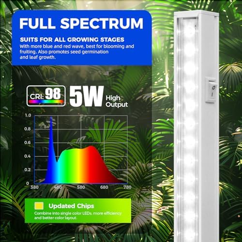 Barrina T5 Grow Lights for Indoor Plants, 5000K Full Spectrum, 1FT, 4 Packs - Image 4