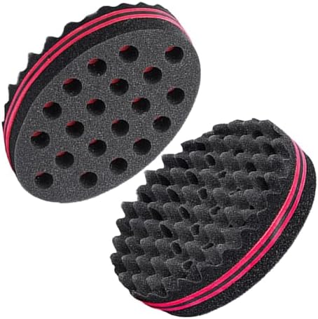 Magic Twist Sponge for Dreadlocks, Afro Coils, and Curls - Two Sides with Big and Small Holes, Foam Wave Brush for Men, Women, Boys, and Girls with Long or Short Hair by Hair Sponge (1 Piece) by SUPAZE
