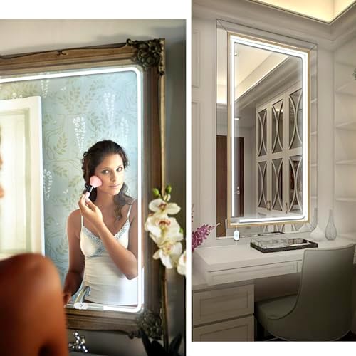 LED Vanity Mirror Lights, Hollywood Style Makeup Lighting, 6.6FT/6000K/Dimmable/12V Adapter/Self-Adhesive Strip Lights for Mirror, Lighting for Makeup Table & Bathroom - Image 2