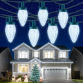 2 Pack 88FT 110 LED C9 Christmas Lights Outdoor White Christmas Lights by Minetom