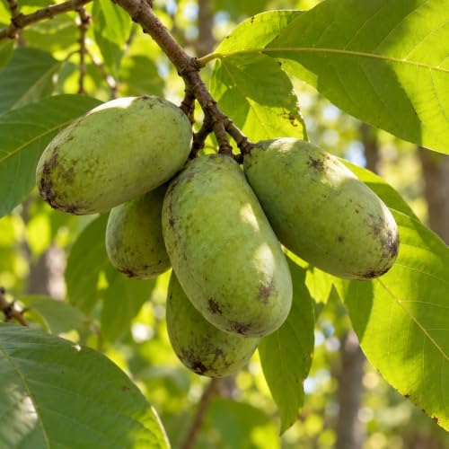 Pawpaw Tree Live in Quart Pot, 6-12" Tall, Cold-Hardy North American Fruit Tree, Native Fruit Tree Starter for Backyard and Garden Rows - Image 2