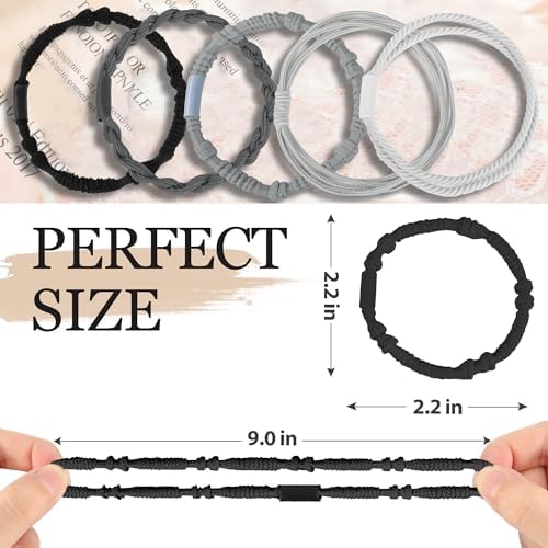 KANPRINCESS 20PCS Boho Hair Accessories, Elastic No-Damage Hair Ties, Cute Bracelets for Women and Girls - All Day Hold for Thick, Thin Hair, and Ponytails - Image 2