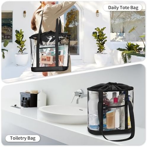 Large Clear Toiletry Bag, Travel Toiletry Bag for Women Men, Clear Tote Bag - Image 5