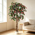 Garvee 6FT Artificial Bougainvillea Tree, Faux Silk Bougainvillea Plant in Pot, Indoor Outdoor Decor, Potted Faux Flower Tree for Home Office Garden Living Room by Garvee