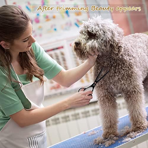 Dog Grooming Scissors Kit with Safety Round Tips, GLADOG Professional 5 in 1 Grooming Scissors for Dog and cat - Image 6