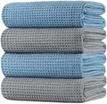POLYTE 430 GSM Poly Blend Microfiber Quick Dry Waffle Bath Towel, 30x60 in by Polyte