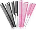 Patelai 8 Pcs Rat Tail Combs Set, Professional Heat Resistant Teasing Comb by Patelai
