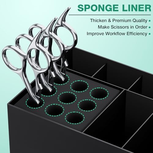 Noverlife Hair Salon Scissor Holder Box, Shear Holder for Hair Stylist - Image 3