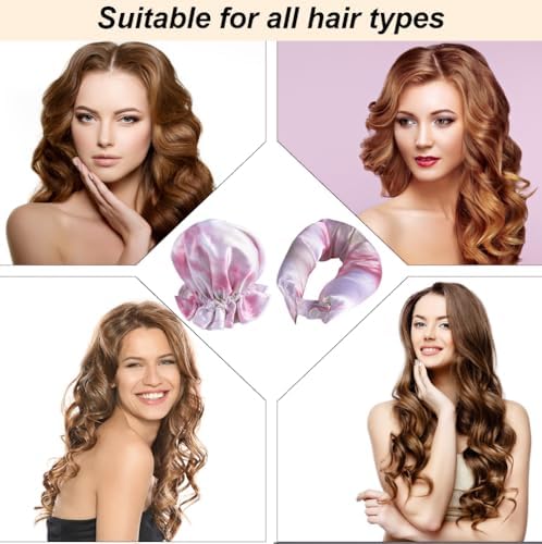 Heatless Curls Overnight Hair Curlers, 6 PCS Satin Flexi Rods Set - Image 6