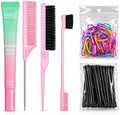 Fly Away Stick for Hair, Slick Back Hair Brush, Hair Ties, Barrettes by saisze