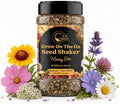 Mini Wildflower Seed Shaker – Honey Bee Wildflower Mix, by GevaGrow | Bulk 90,000+ Seeds | Pollinator Bee Attracting Flower Seeds for Planting in Pots & Outdoor Gardens | No Messy Packets by GevaGrow