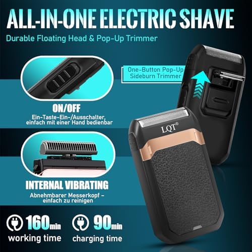 Hair Clippers Set for Men, Hair Clipper Trimmer with LED Display, Professional Cordless Hair Clipper Shaver Beard Trimmer, Hair Cutting Machine for Men, Holiday Gift for Him Father's Day Gift - Image 6