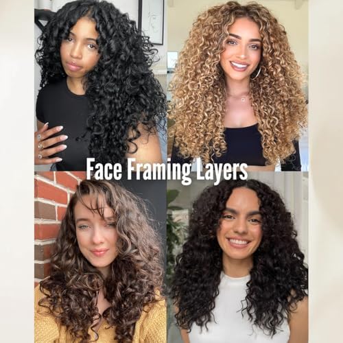 Vigorous Curly Clip In Hair Extensions,4PCS 20 inch Thick Curly Hair Extensions Lace Weft Clip Ins Invisible Natural Synthetic Hairpieces for Women,Light Brown(Z1) - Image 6