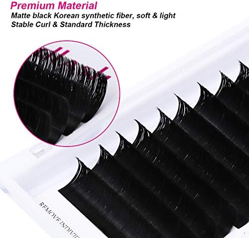 Lash Extensions D Curl 0.07 19mm Easy Fans Eyelash Extensions Semi Permanent Volume Eyelash Extension Supplies (0.07-D, 19mm) - Image 5