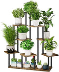 AZERPIAN 9 Tier Tall Plant Stand Indoor Corner Tiered Shelf Metal MDF Board by AZERPIAN