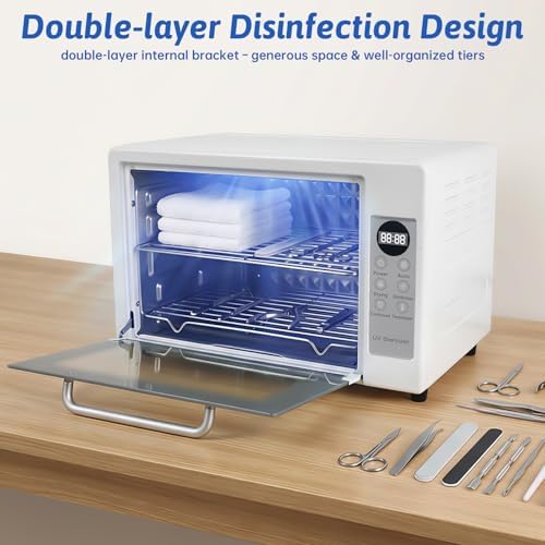 24L Large Capacity Nail Tool Cleaning Machine with LED Time Display - Image 4